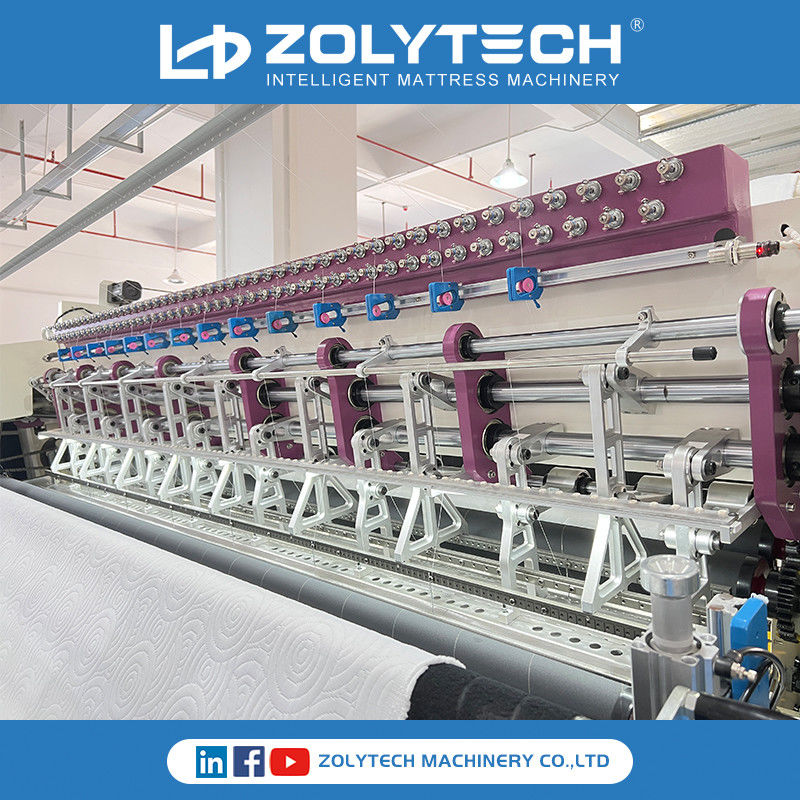 Continuous Chain Stitching Mattress Quilting Machine 1500 Rpm