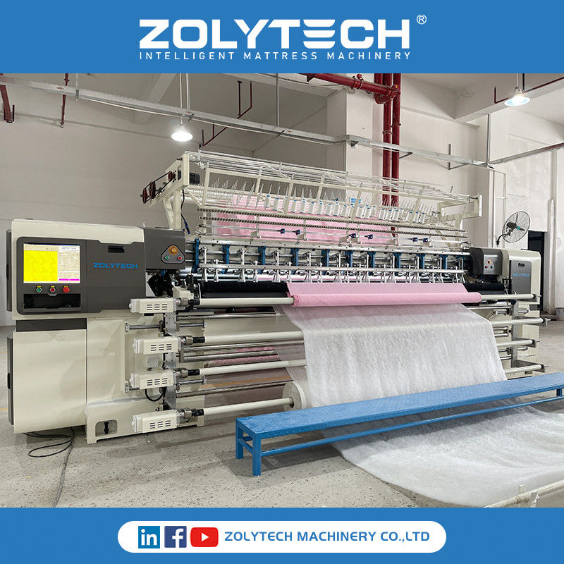 Mattress Quilting Machine ZOLYTECH Multi - Needle Continuous Quilitng Machine