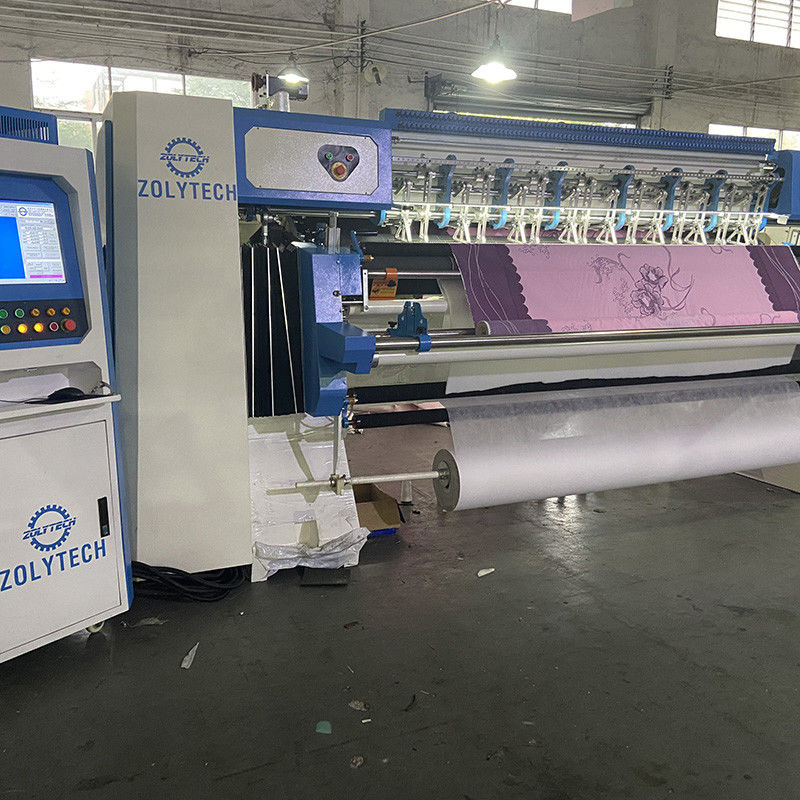 WV15 High Speed Computerized Chain Stitch Industrial Quilting Machine 25.4mm Needle Distance For Mattress
