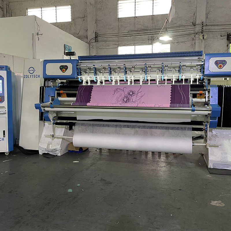 WV15 High Speed Computerized Chain Stitch Industrial Quilting Machine For Mattress 25.4mm Needle Distance