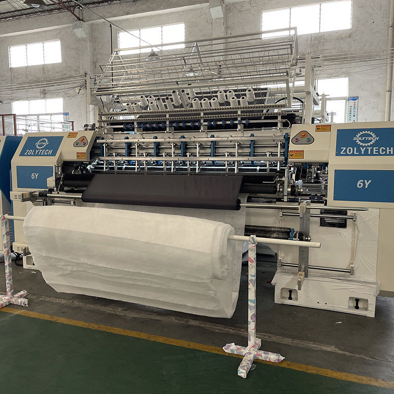Automatic Mattress Quilting Machine Commputerized System 60-130m/H 4.5KW X - Axis Movement 304.8mm