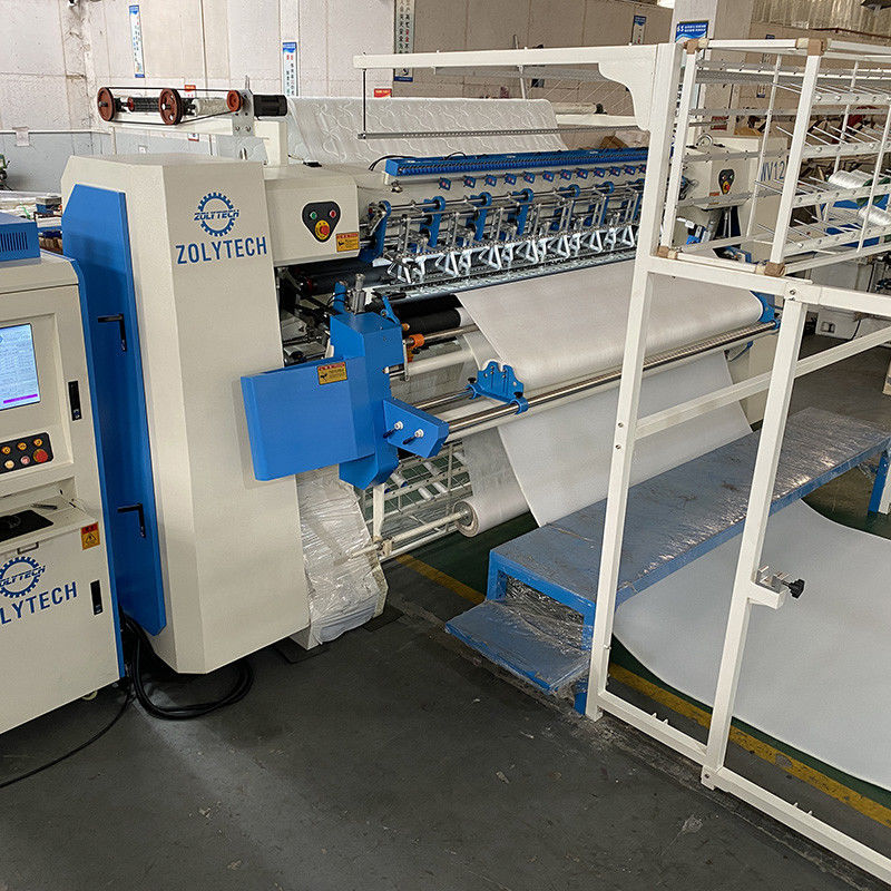 Automatic Industrial Quilting Machine Computerized System 80mm Thickness Mattress Border Machine 10kw