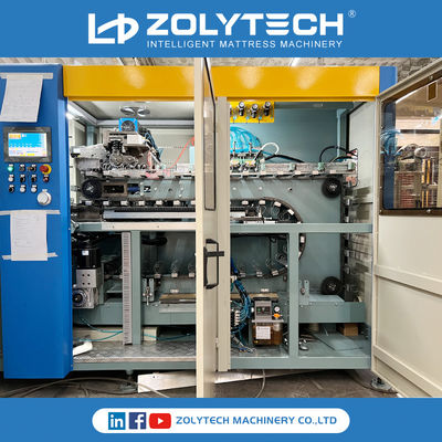 ZOLYTECH Pocket Spring Coiling Machine 180pcs/Min Computerized Pocket Spring Production Line Height 100-250mm