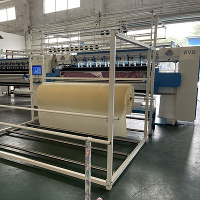 WV8 High speed computerized chain stitch mattress quilting machine for mattress 25.4mm needle distance