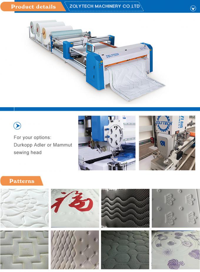 Commputerized System Automatic Single Needle Quilting Machine 80mm